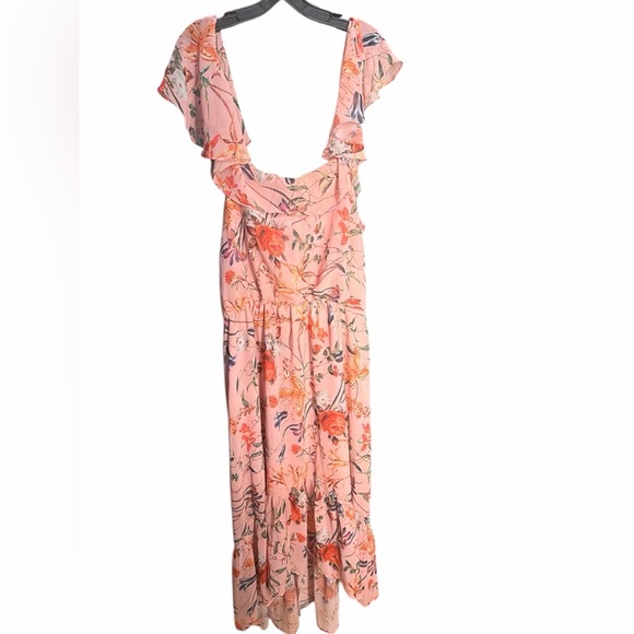 Belle Sky Pink Floral High Low Dress - Picture 2 of 6